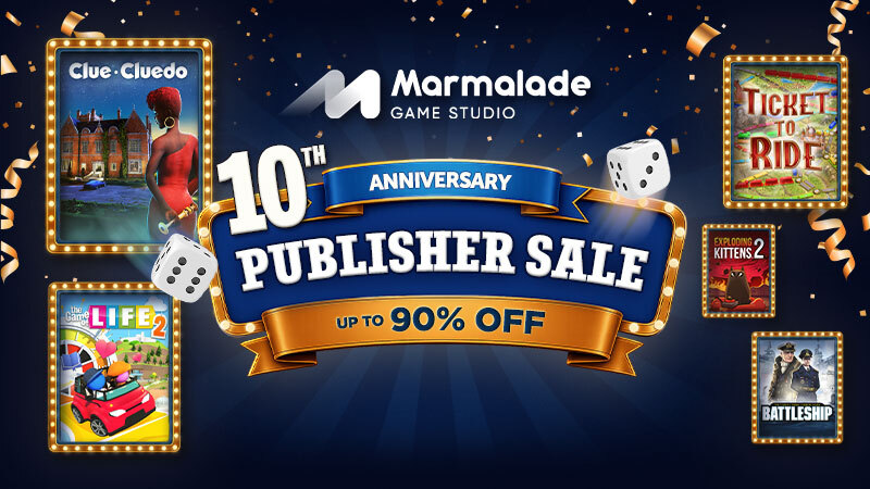 Marmalade Game Studio 10th Anniversary Publisher Sale!